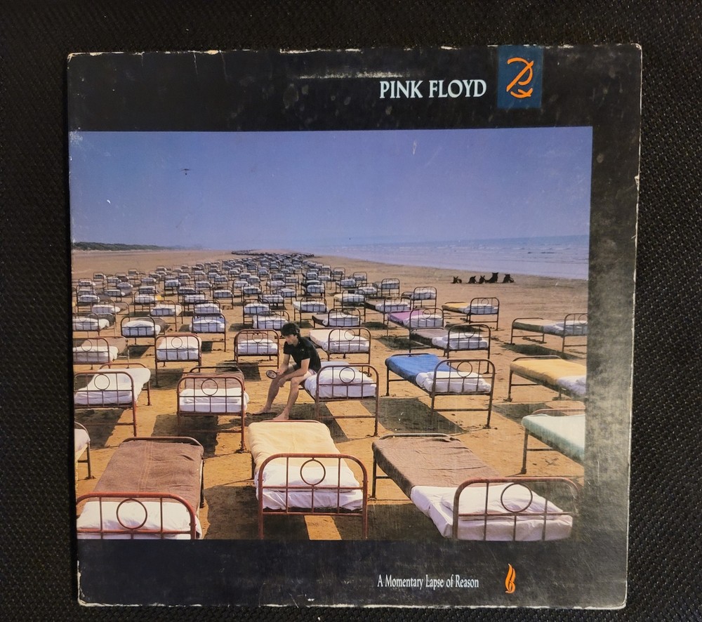 A Momentary Lapse Of Reason [LP] Pink Floyd 1987 Vintage Rock Vinyl VG w/ inner
