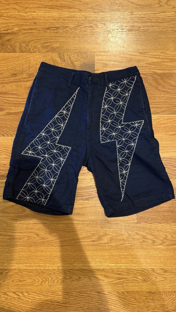 Kapital Blue Sashiko Stitch Shorts Size 3 Japan 100% Authentic