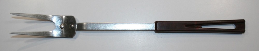 Meat Fork: Vintage Metal Plated 13