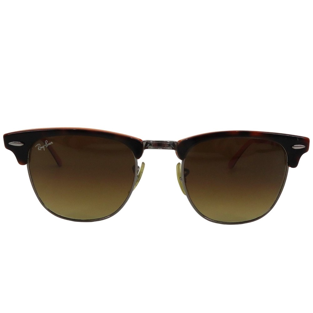 Ray Ban Clubmaster RB3016 Orange Tortoise Shell 49mm Sunglasses Unisex Glasses