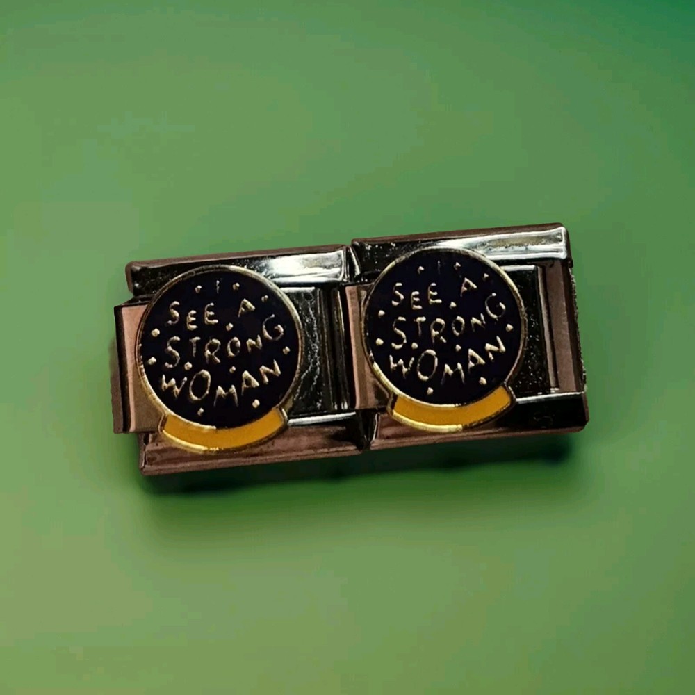 Sturdy 9mm Stainless Steel Italian Charm with Crystal Ball for Powerful Women