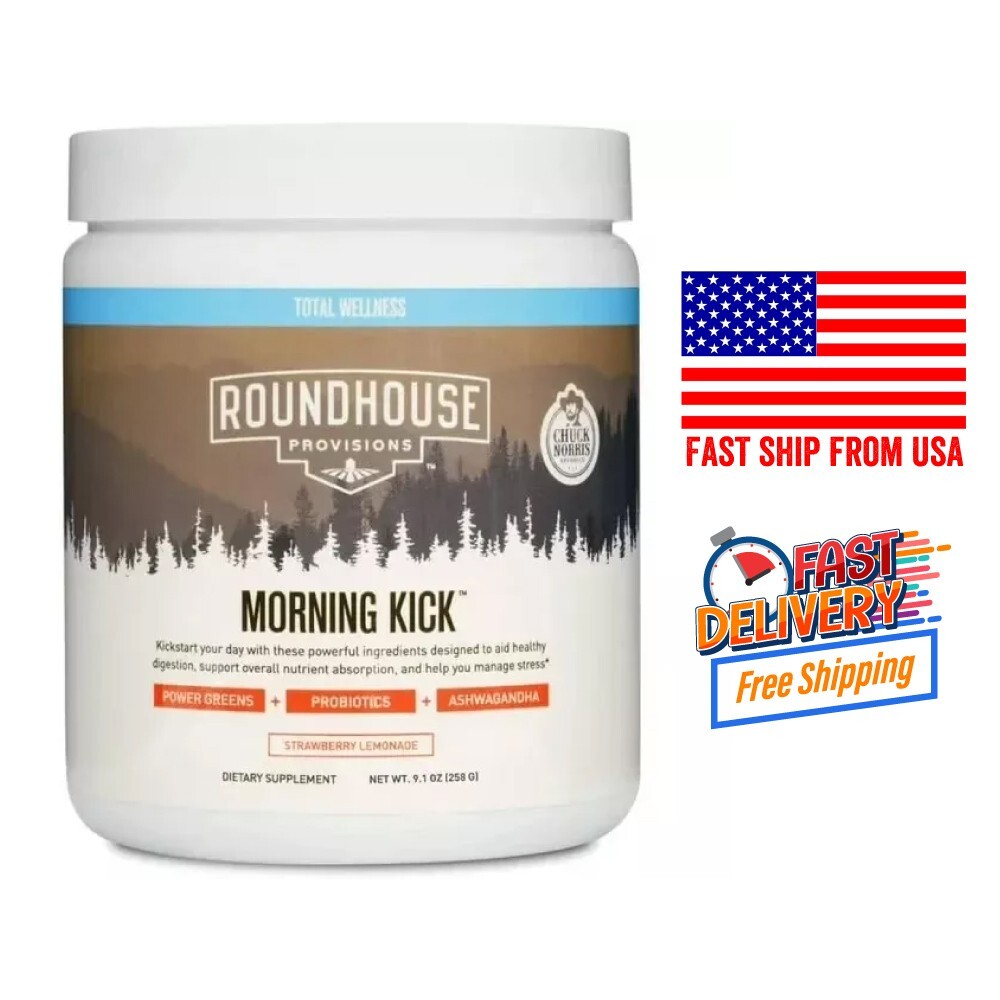 Roundhouse Provisions MORNINGKICK digestion StrawberryLemonade9.1oz-Limited Time-image