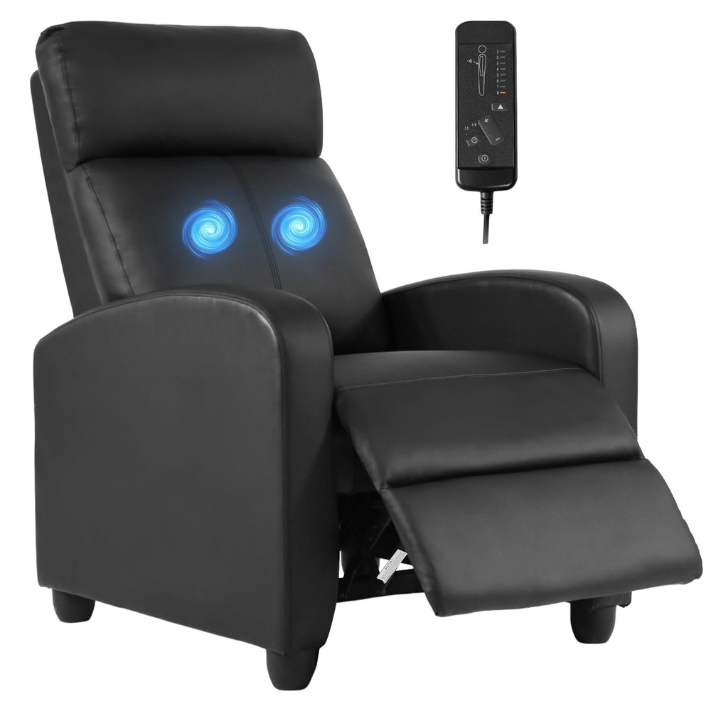 Recliner Massage Sofa with Lumbar Support for Home Theater Seating