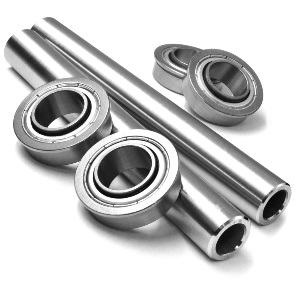 2 Kits Stainless Steel Front Wheel Axle & Bearing Conversion OEM Upgrade for ...