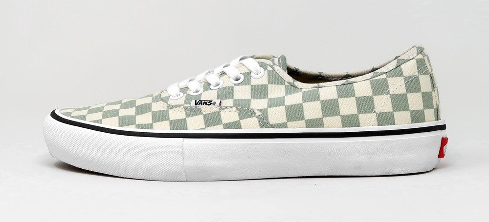 VANS Authentic Pro Checker Sneakers in Desert Sage for Men and Women