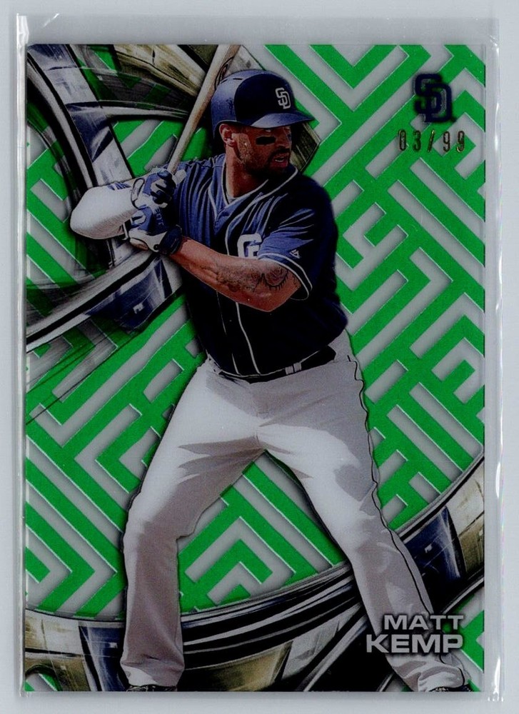 2016 Topps High Tek Green Rainbow/99 #HTMKE Matt Kemp