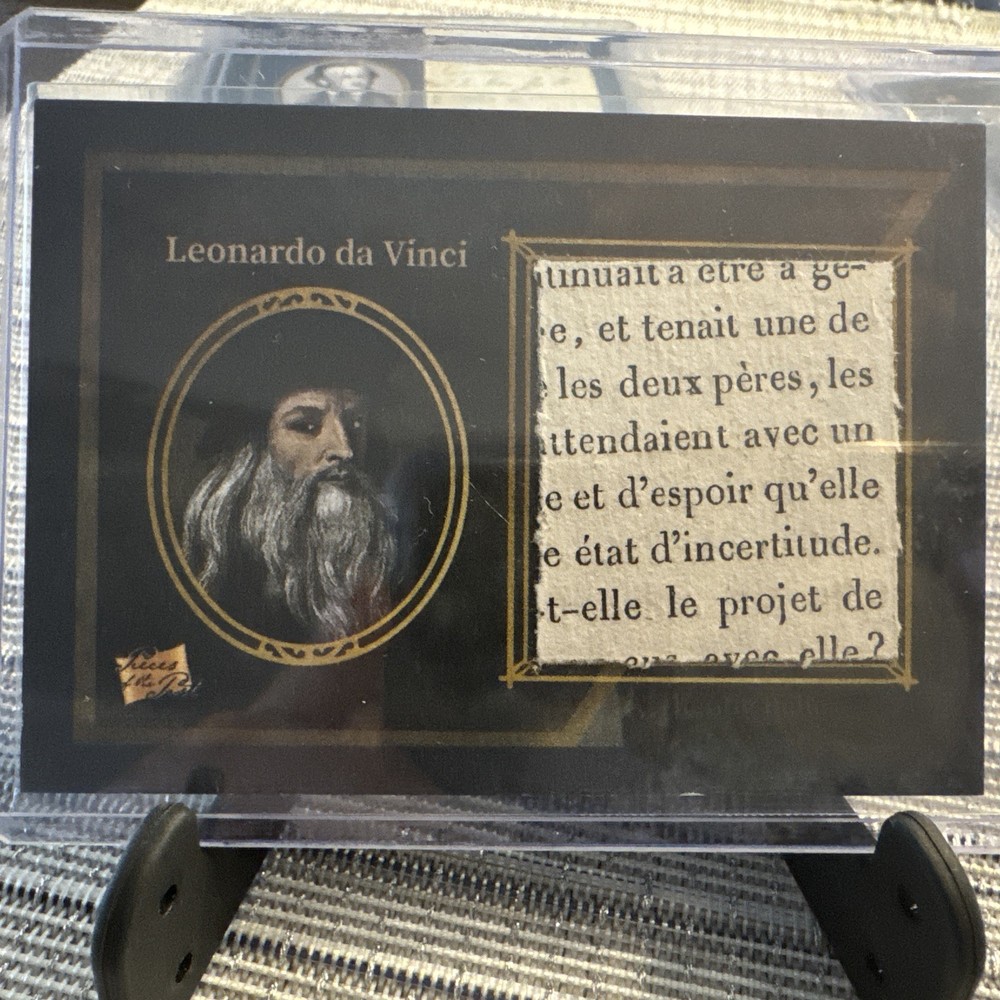 2025 Pieces of the Past Art and Music RELIC Leonardo da Vinci #142