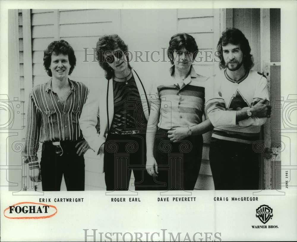 1981 Press Photo Foghat, band members - nop35935