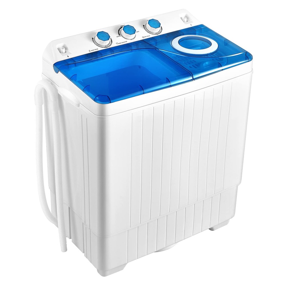 Portable 2-in-1 Washer Spinner Combo 26lb Capacity Compact Laundry