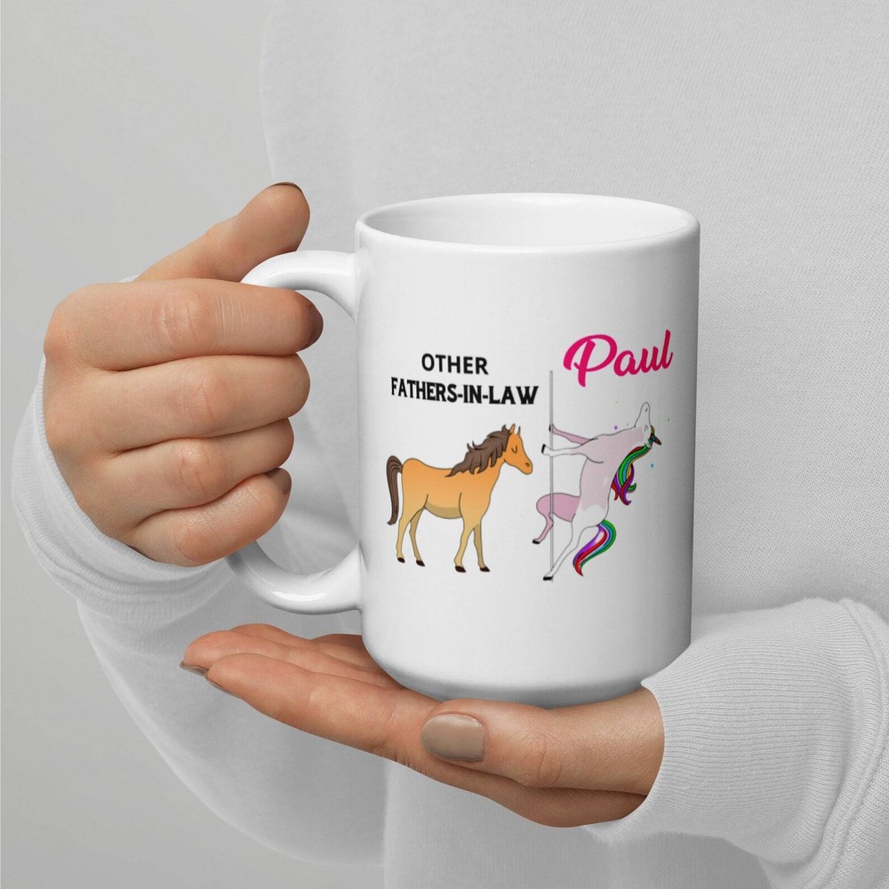 Custom Father In Law Gifts Personalized Unicorn Mug For Father In Law