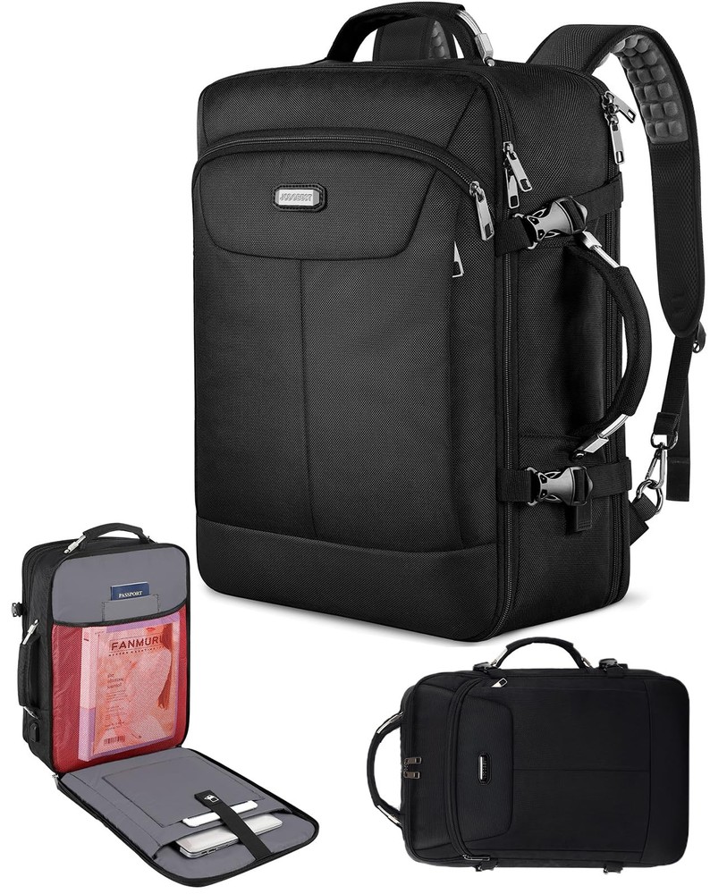 40L Flight Approved Carry-On Laptop Backpack with USB Charging Port