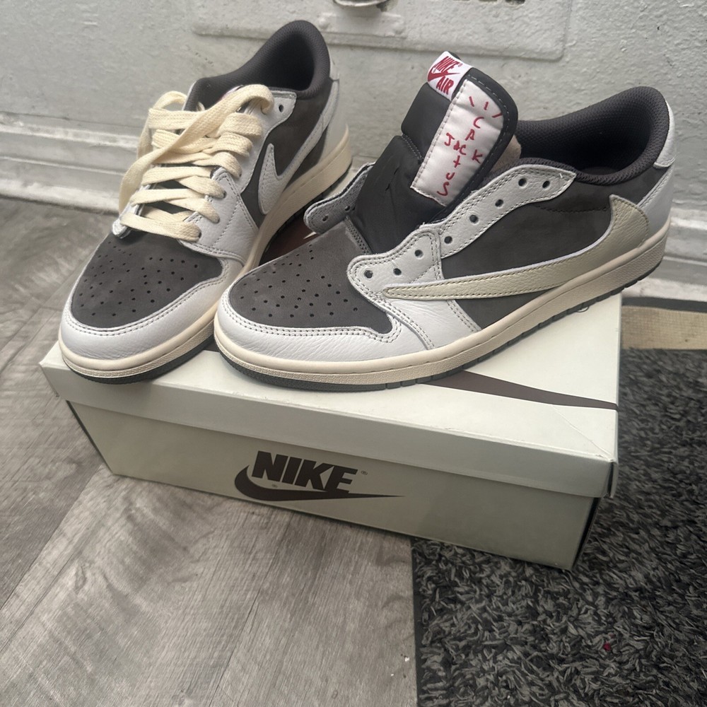 Size 8 - Jordan 1 Low Golf x Travis Scott Neutral Olive