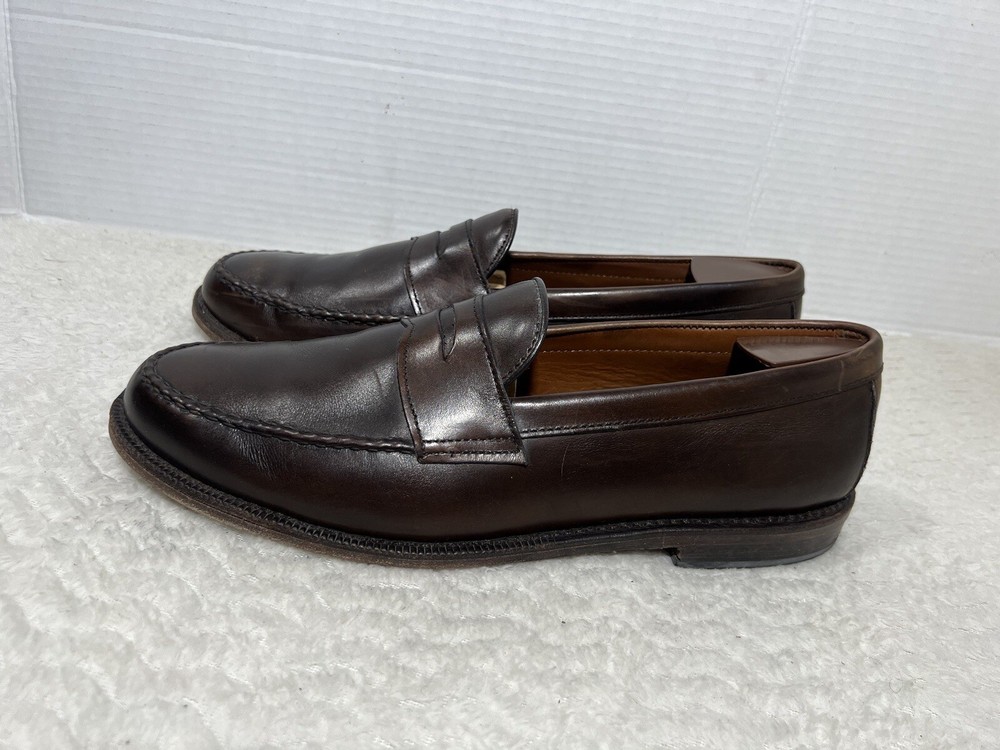 Allen Edmonds Patriot Men’s Size 12B Brown Slip On Penny Loafers Shoes Leather