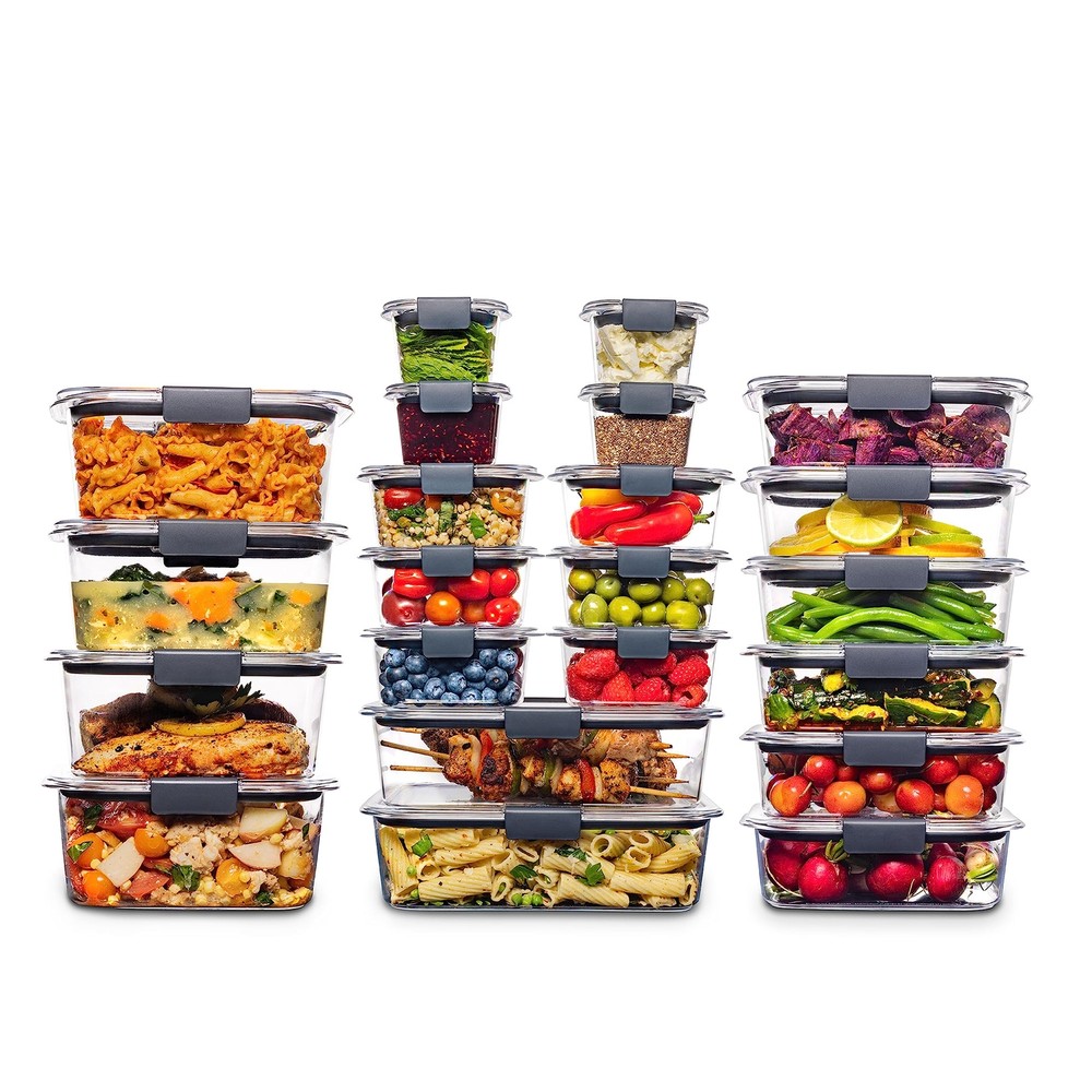 BPA-Free 44-Piece Airtight Leakproof Food Storage Containers Set by Brilliance  
