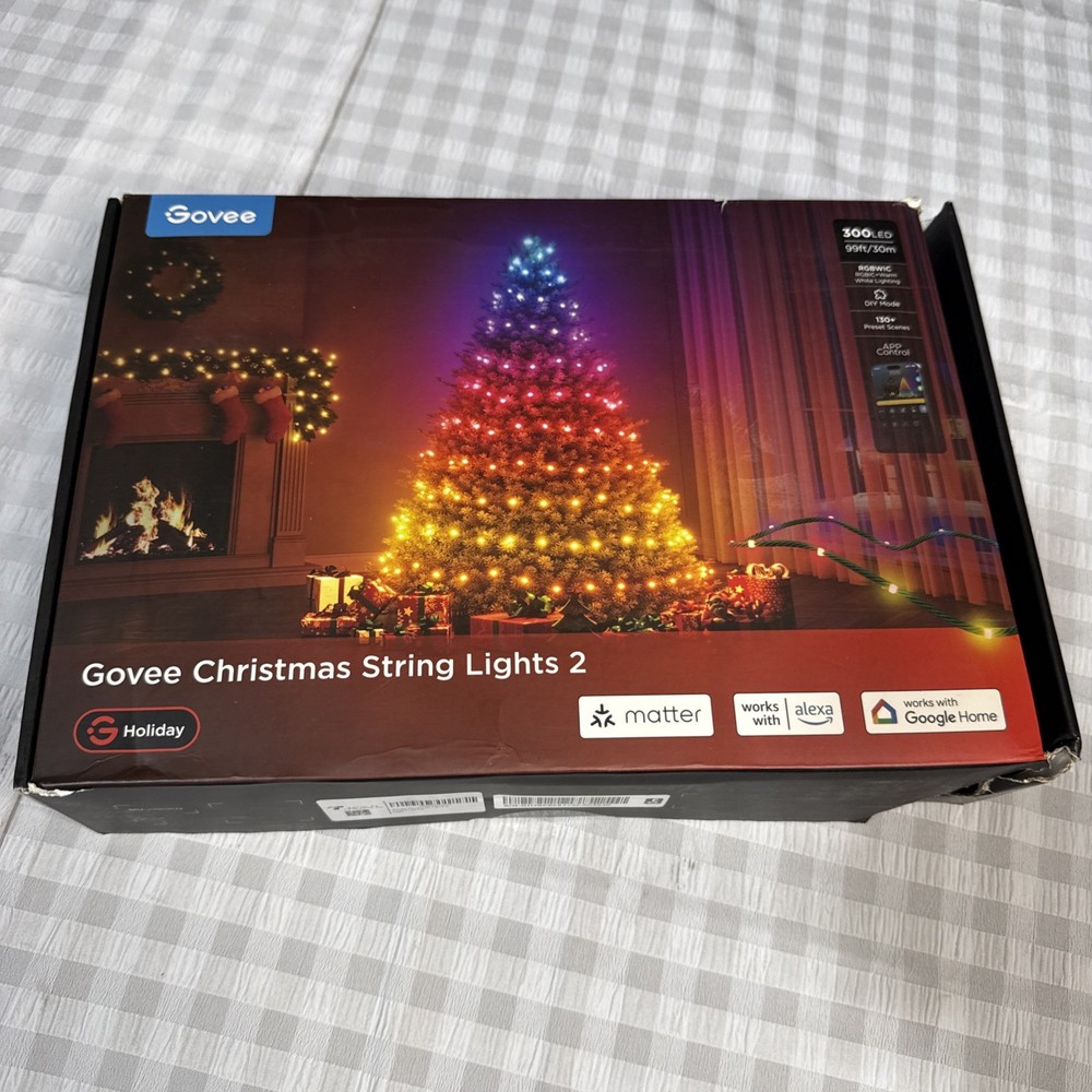 Govee Christmas String Lights 2 (H70C5) 99ft - RGBWIC - New W/Box Damage