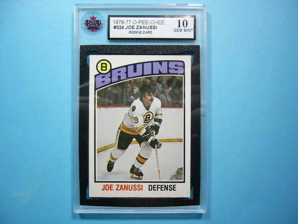 1976/77 O-PEE-CHEE NHL HOCKEY CARD #324 JOE ZANUSSI ROOKIE RC KSA 10 GEM MT OPC