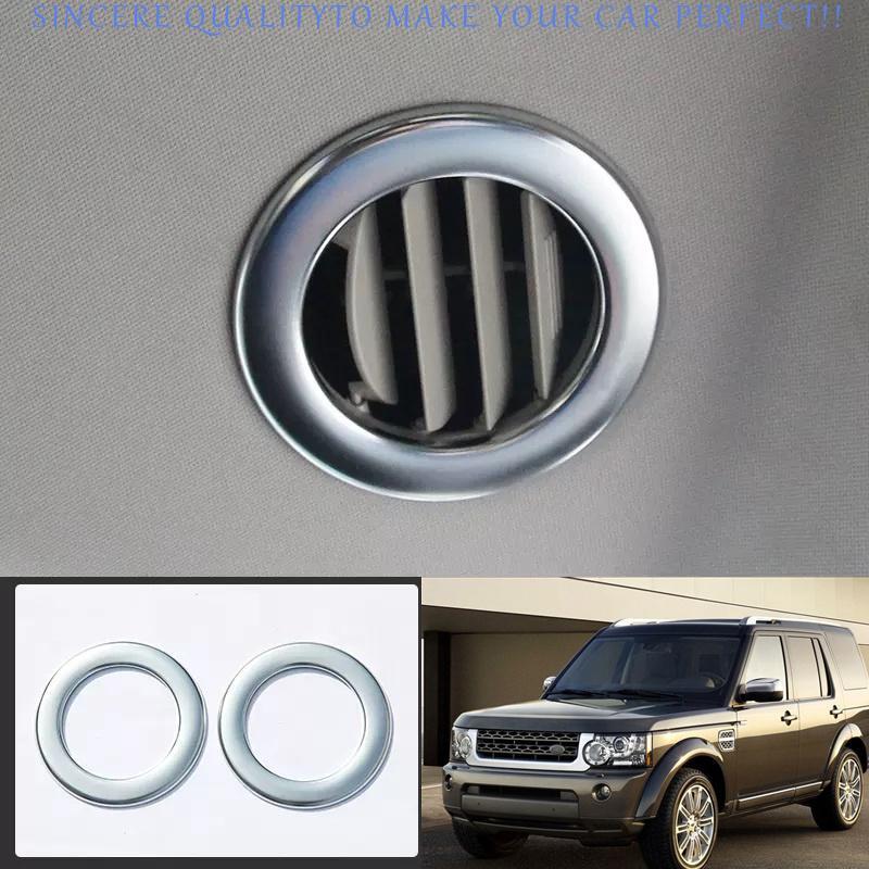 For Land Rover Discovery 4 2004-2016 Matte Silver Top Roof Speaker Sound Ring 2X