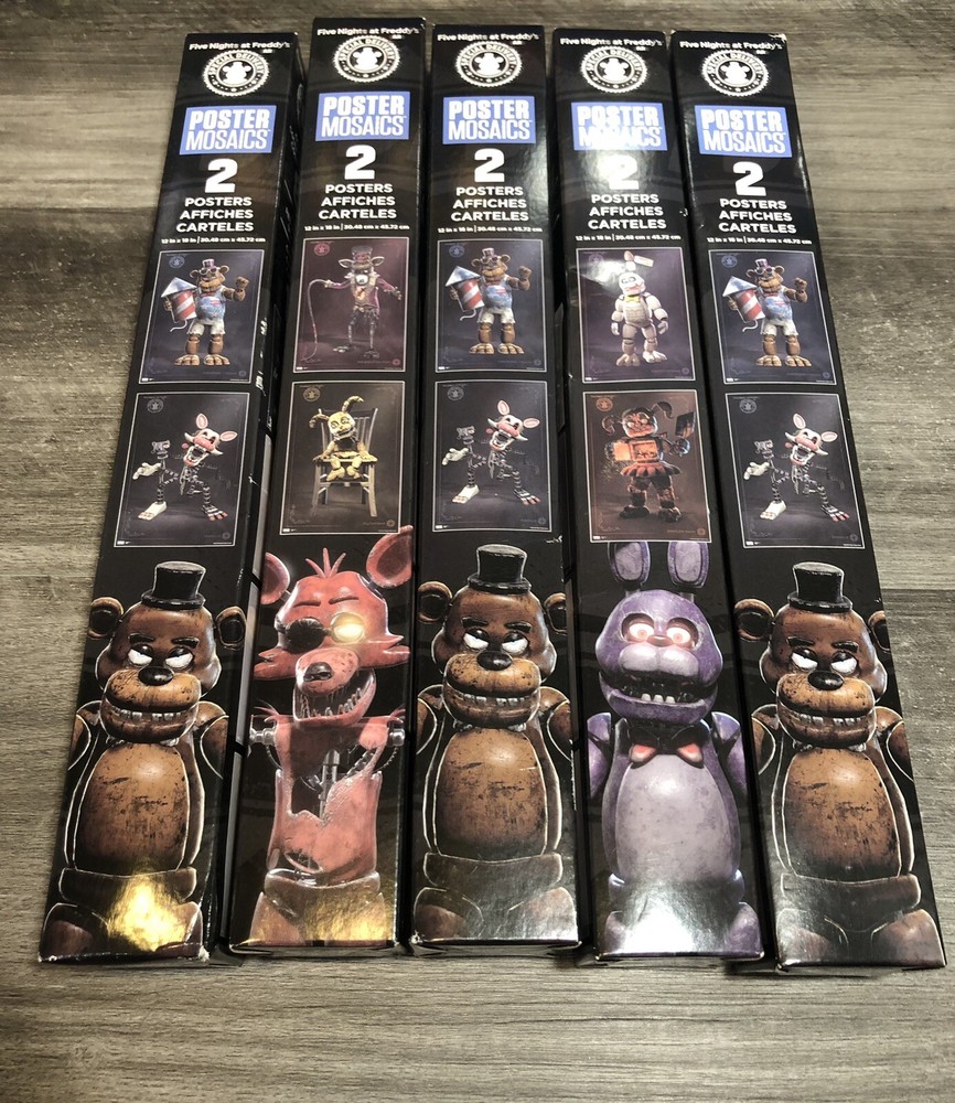 Five Nights At Freddy's Poster Mosaics Lot-2 Mini Posters In Each-10 Posters All