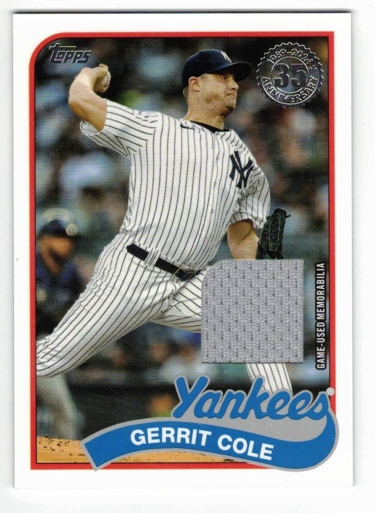 2024 Topps Series 1 - Gerrit Cole 1989 Baseball Jersey Relic #89BR-GC