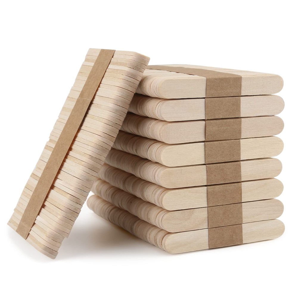 WISYOK 450PCS 2.5 inch Craft Sticks Sticks, Wood Popsicle Sticks, Craft Stick...