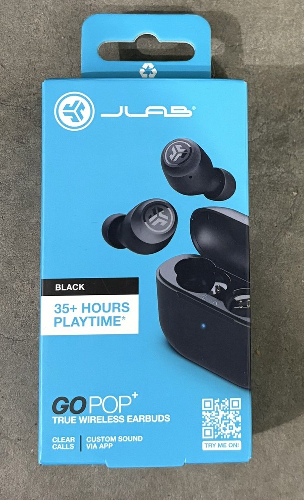 JLab - GO Air POP True Wireless In-Ear Headphones - Black