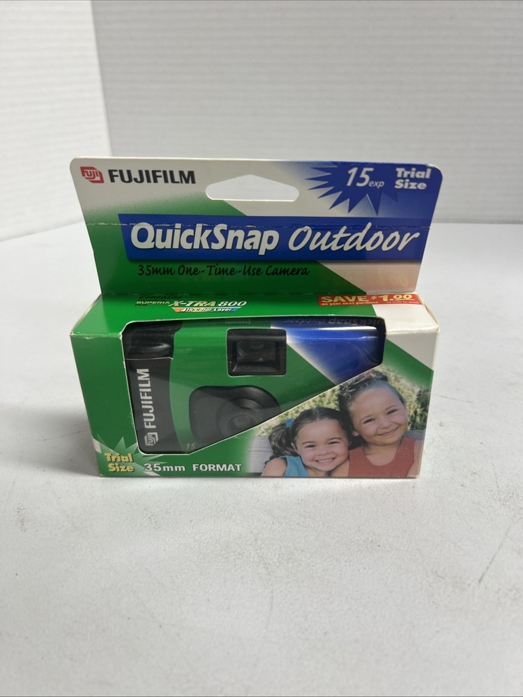 Fujifilm Quicksnap Outdoor 35mm Single Use Film Camera *Sealed In Box* 2004