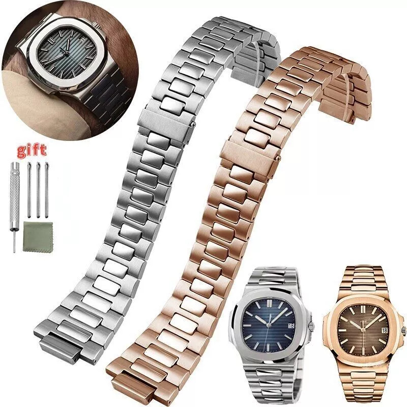 25mm Stainless Steel Watch Band for Patek Philippe Nautilus 5726/5711
