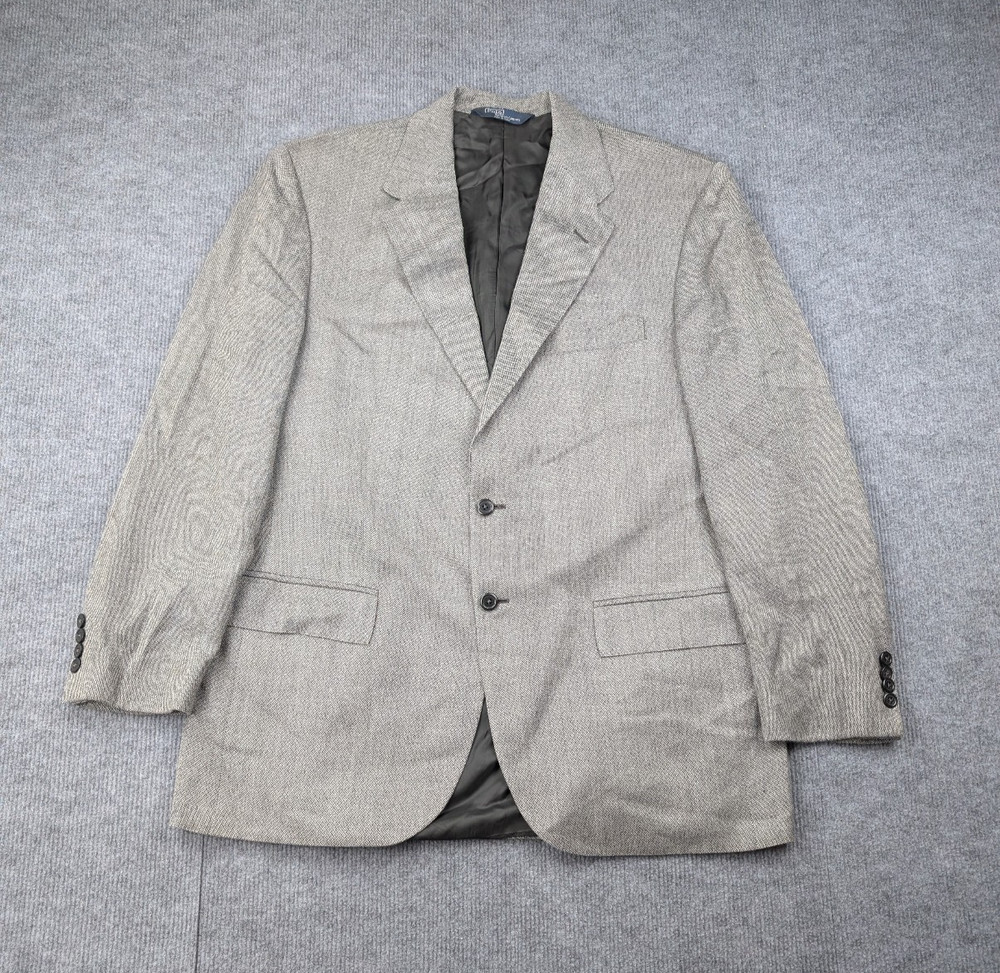 Vintage Polo Ralph Lauren Blazer Mens 44R Silk Wool Italy Preppy Quiet Luxury