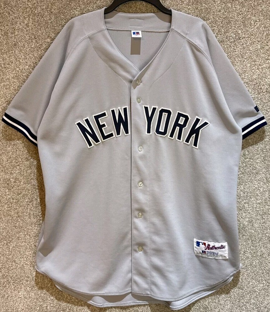 Russell Athletic Authentic MLB Mens New York Yankees Mark Teixeira Jersey Sz 48