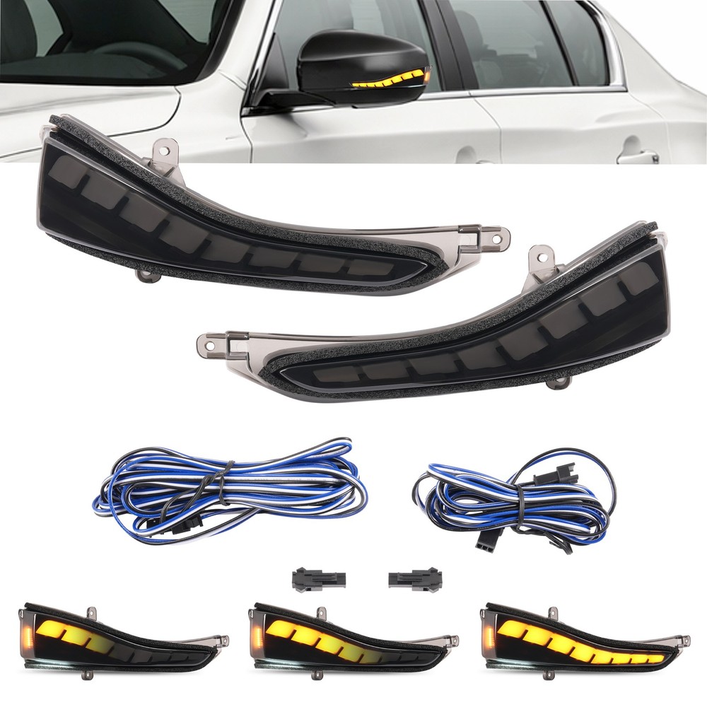 LED Side Mirror Sequential Turn Signal Light For Infiniti Q50 Q60 QX30-70 14-21