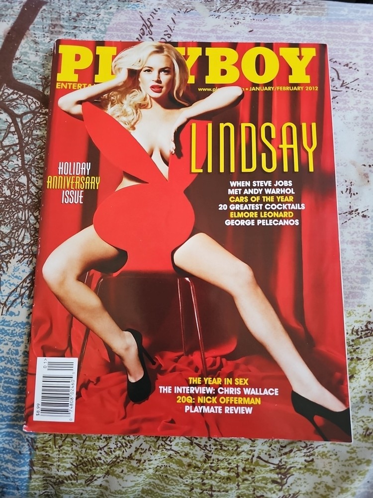 Playboy Jan Feb 2012 Lindsay Lohan Marilyn Monroe Steve Jobs Andy Warhol Offmen Issue