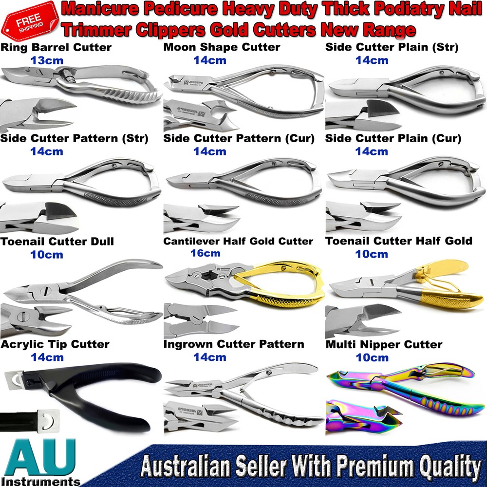 Professional Beauty Salon Kit with Clippers, Nippers & Cutters for Manicure Pedicure & Podiatry