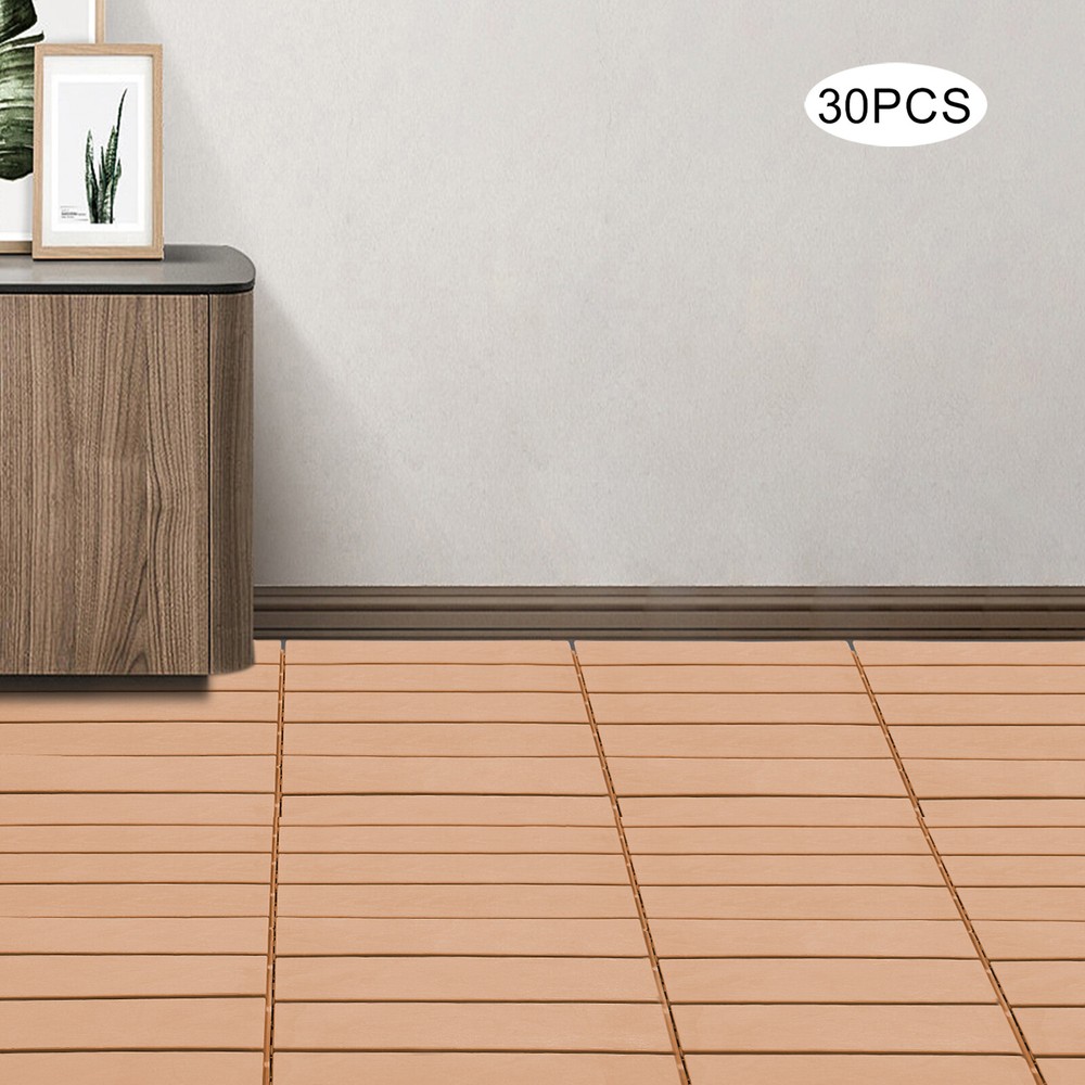 30pcs 12x12in Interlocking Deck Tiles for Indoor Outdoor Patio Balcony Flooring