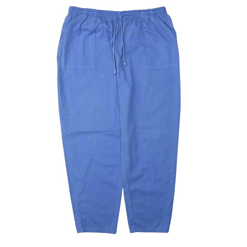 Casuals Mens Joggers Blue Elastic Waist Drawstring Pockets Relaxed Tapered XL
