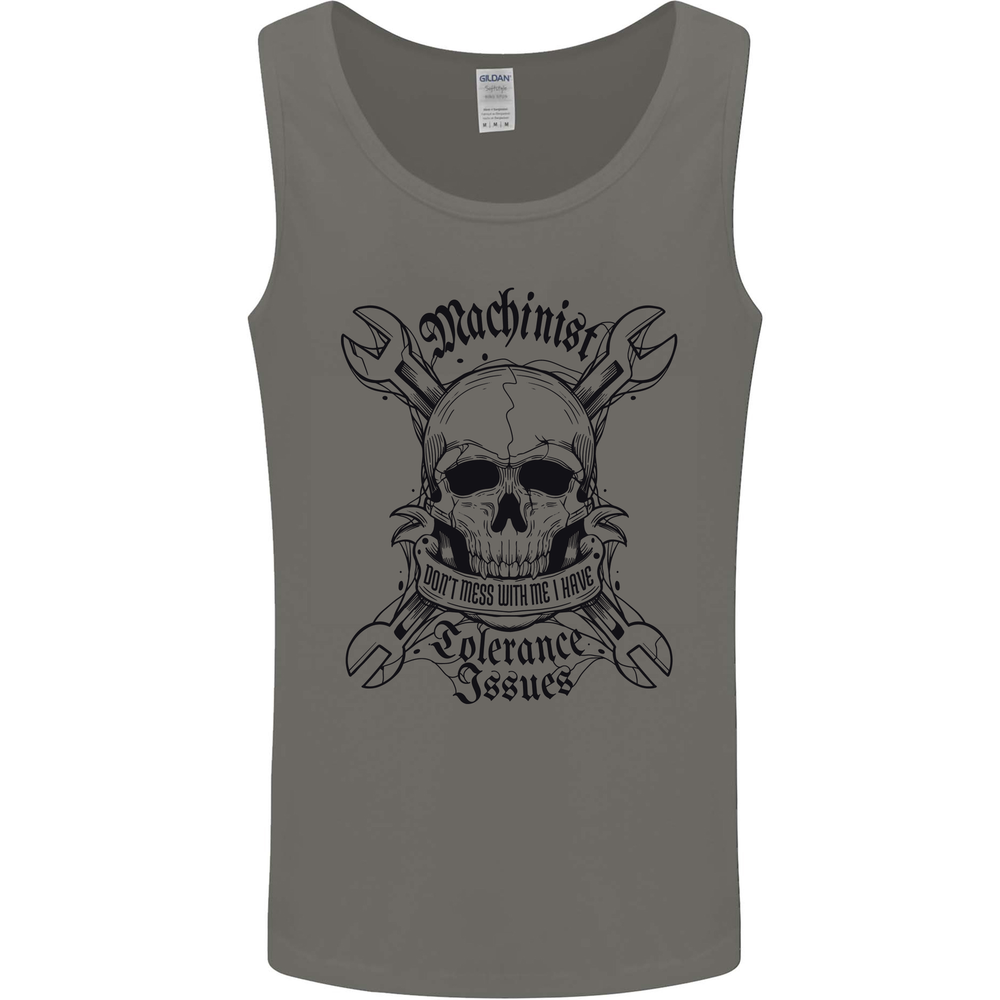 Machinist I Have Tolerance Issues Mens Vest Tank Top