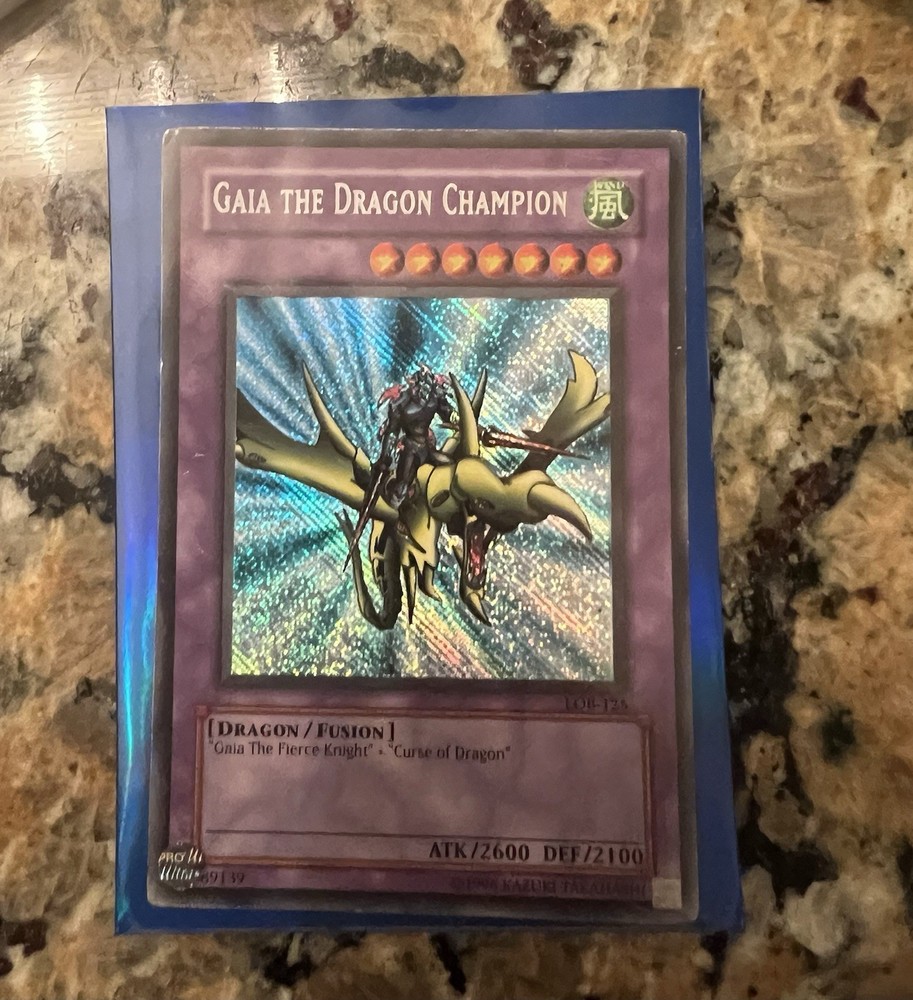 Yu-Gi-Oh TCG Gaia the Dragon Champion Legend of Blue Eyes White Dragon LOB-125