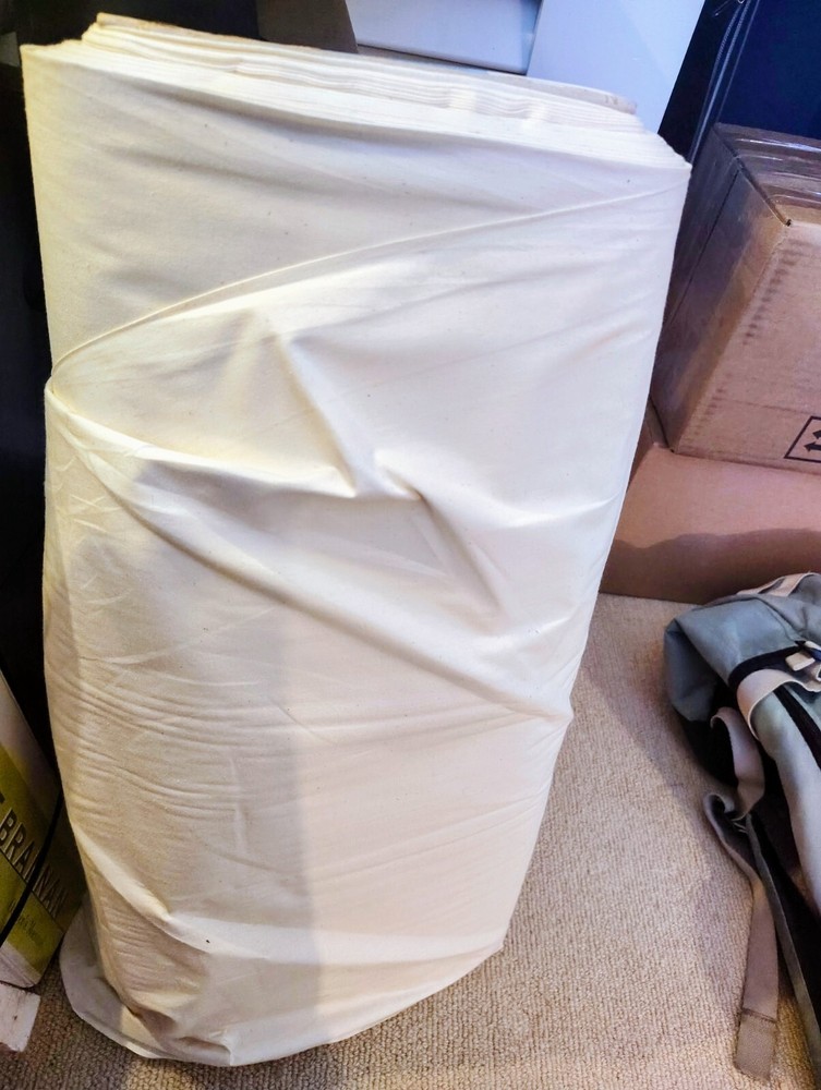 Unbleached Cotton Muslin Fabric by the Bolt