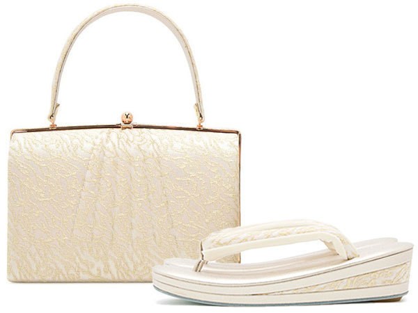 Zori Bag Set Robe Decollete E Gold S Size Yume Clothes Made in Japan Luxury