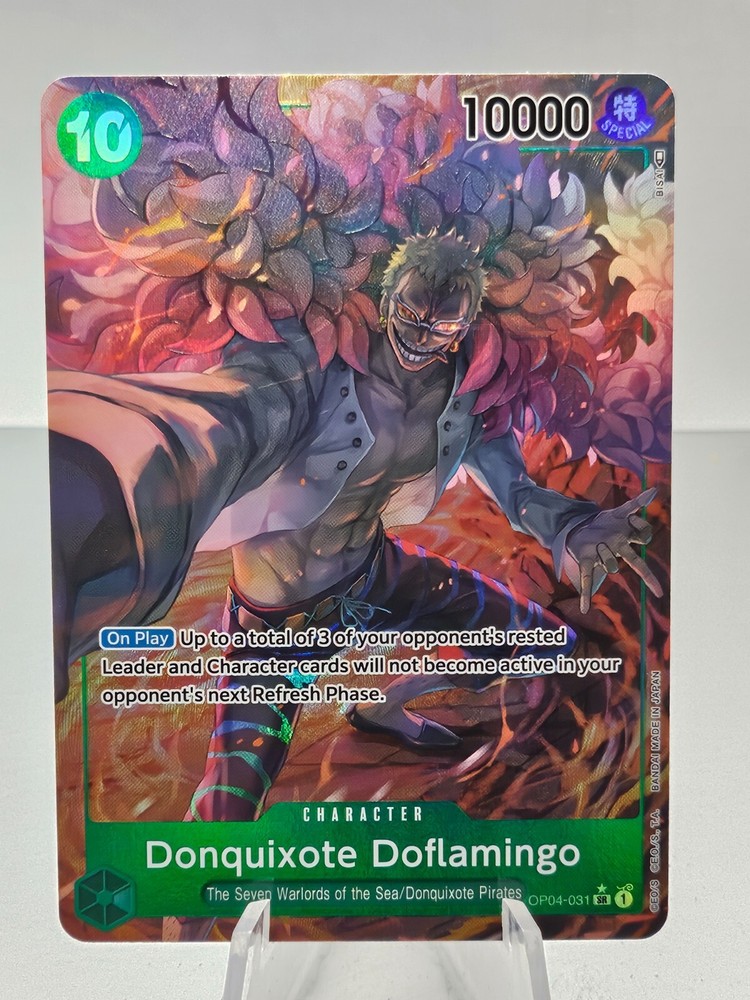 One Piece Kingdoms Of Intrigue Donquixote Doflamingo Alt Art OP04-031 SR English