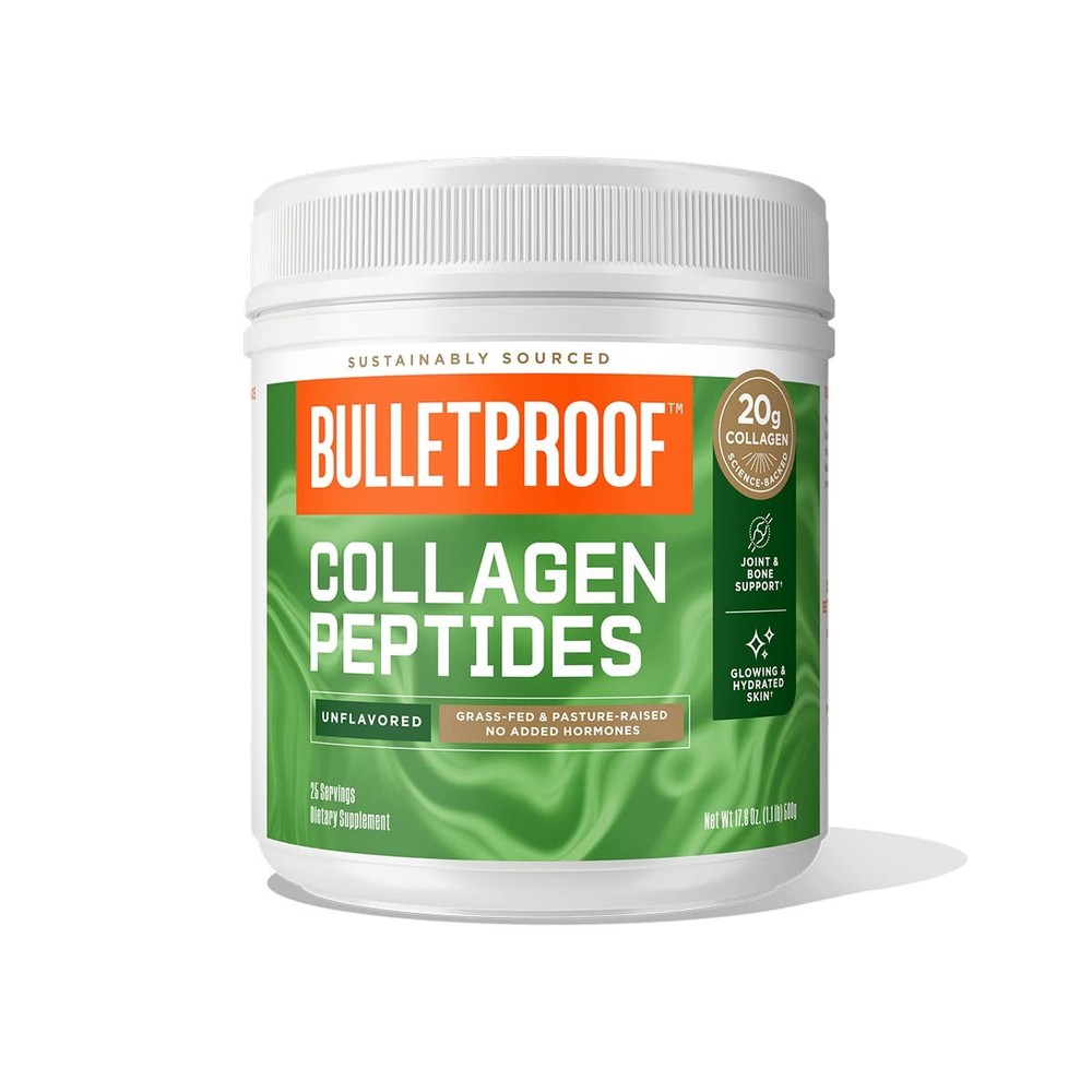 Grass-Fed Unflavored Collagen Peptides Powder 17.6 oz Protein Supplement