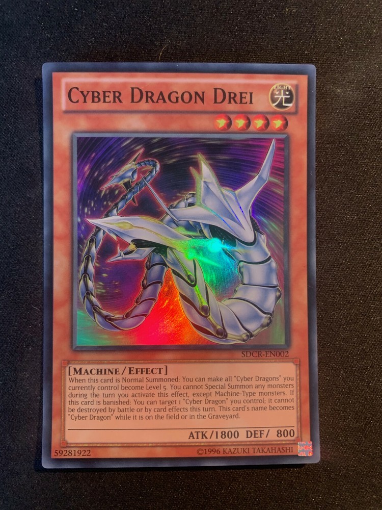 Cyber Dragon Drei Super Rare SDCR-EN002 NM Yugioh Cyber Dragon Revolution-image