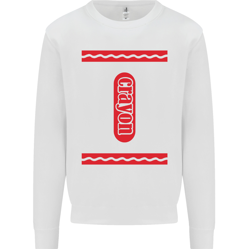 Crayon Fancy Dress Outfit Costume Funny Mens Sweatshirt Jumper