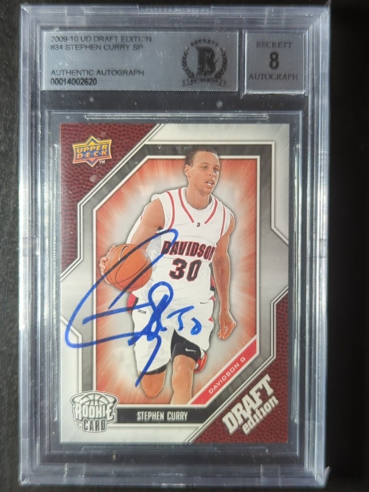 Stephen Curry Rookie RC 2009-10 Upper Deck Draft Edition - #34 Auto On Card