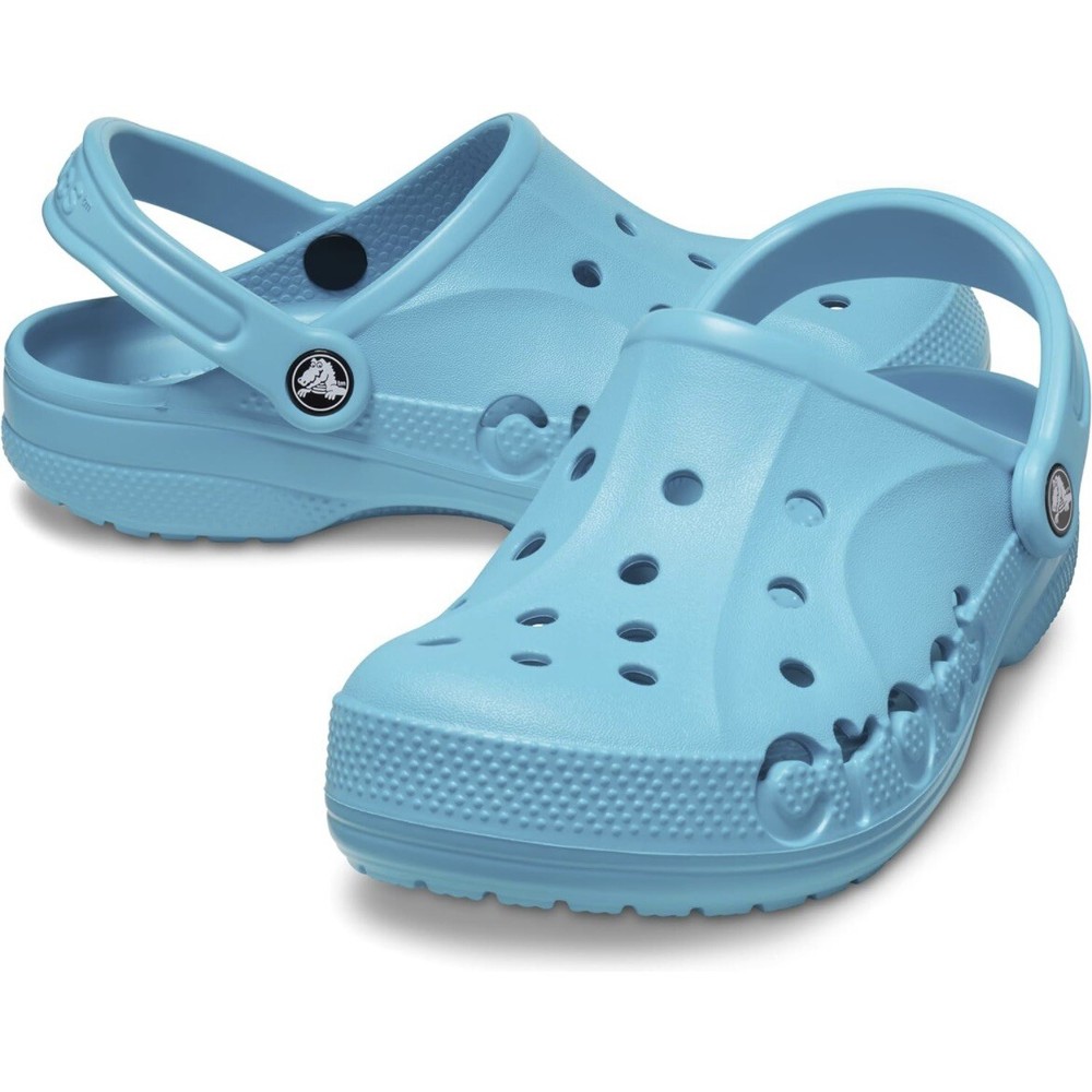 Crocs Baya Clogs Digital Aqua Blue Slip On Comfort Sandals Mens Size 12 NEW
