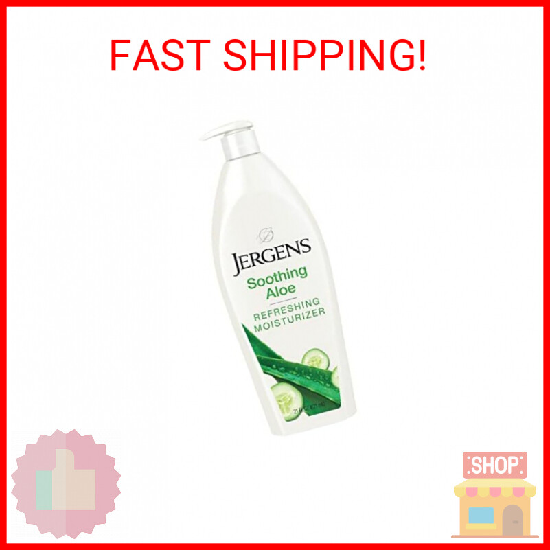 Jergens Soothing Aloe Refreshing Body Lotion, Aloe Vera Body and Hand Moisturize