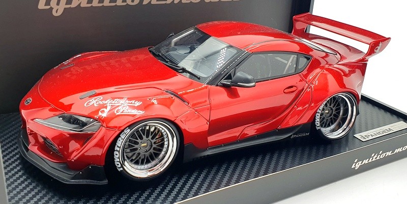 Ignition 1/18 Scale Resin Model 2035 - Pandem Supra A90 - Metallic Red
