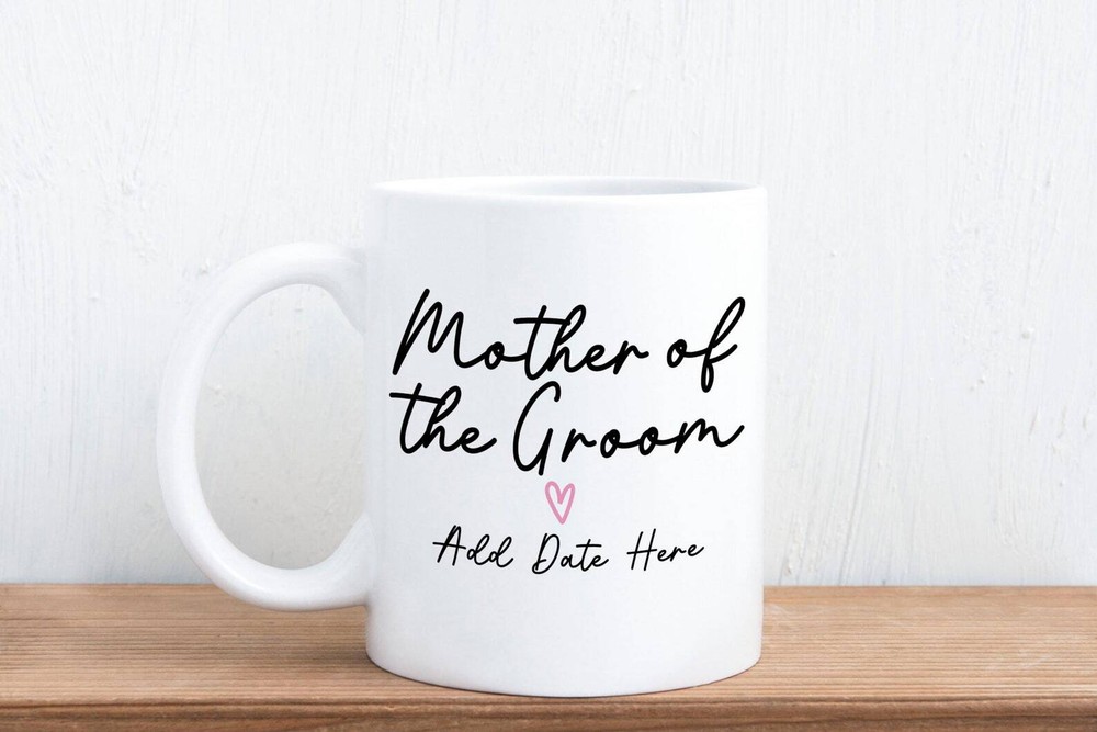 Personalised Mother Of The Groom Wedding Date Gift Mug