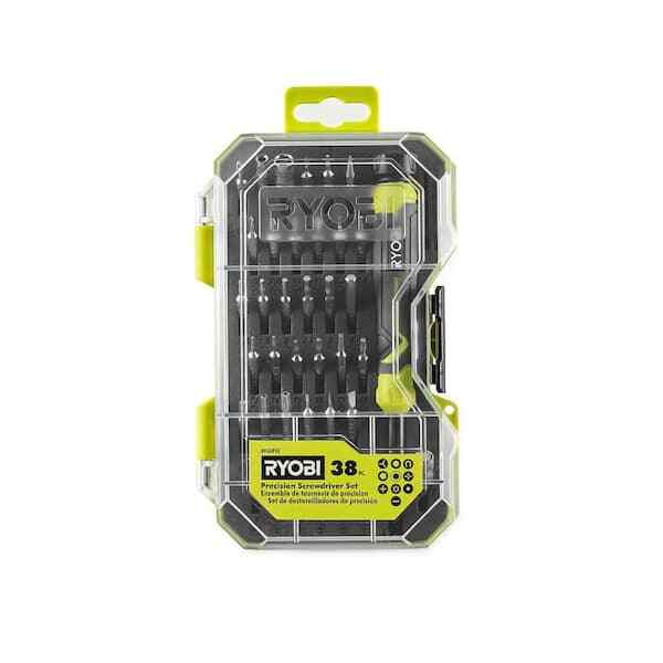 38-Piece Precision Screwdriver Set with Cushion Grip Handles for Small Electronics Repair