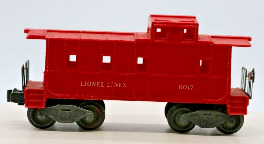 Post War Red Lionel Lines SP Style Caboose #6017 O Gauge 1:48 Scale Vintage