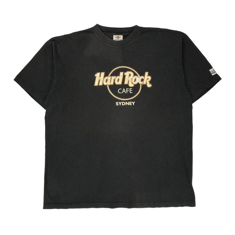 Sydney Hard Rock Cafe T-Shirt - 2XL Black Cotton